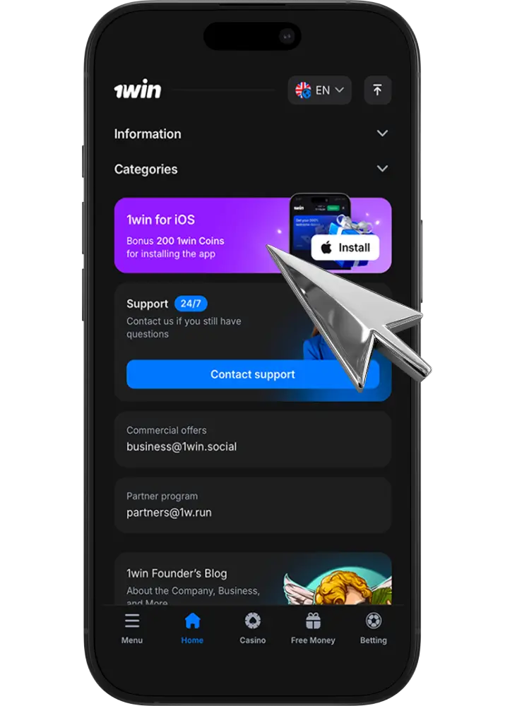 1win app India